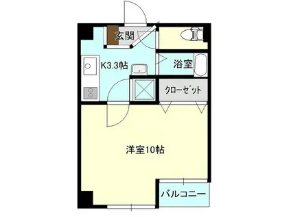 BETTER R本町通(1K/9階)の間取り写真