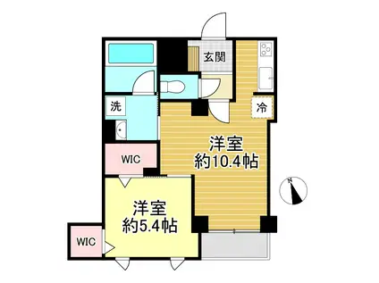 スマート・グラン 荻窪(1LDK/1階)の間取り写真