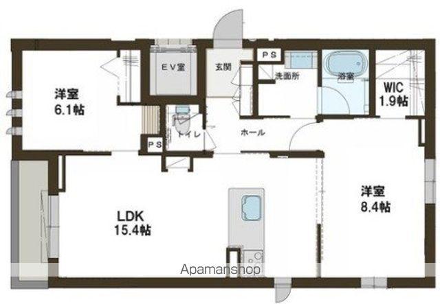 CENTRAL JIGYO(2LDK/1階)の間取り写真