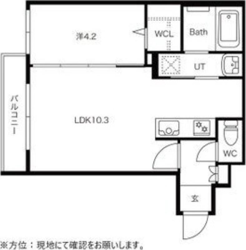 フォレスタ月寒東(1LDK/4階)の間取り写真