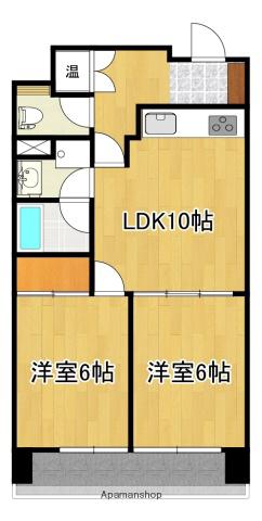 パークイズミ(2LDK/3階)の間取り写真
