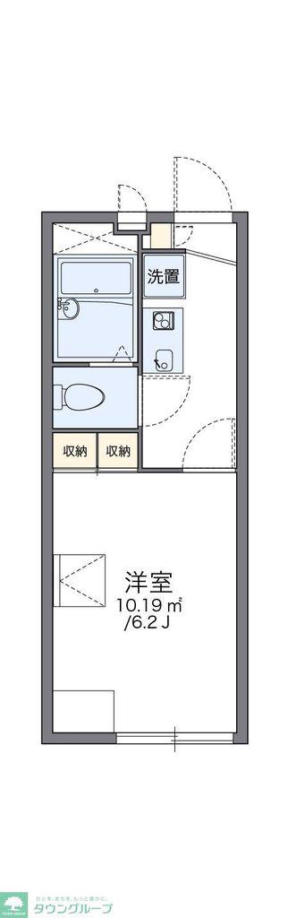 レオパレスハピネス(1K/1階)の間取り写真