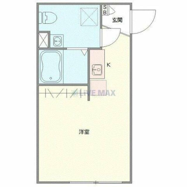 アミスタ新小岩(ワンルーム/2階)の間取り写真