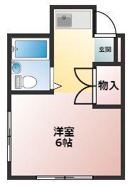 グリーンコーポ蒲生(ワンルーム/1階)の間取り写真