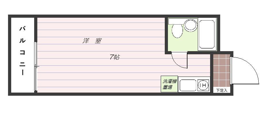 トーカンマンション山下町906号(ワンルーム/9階)の間取り写真