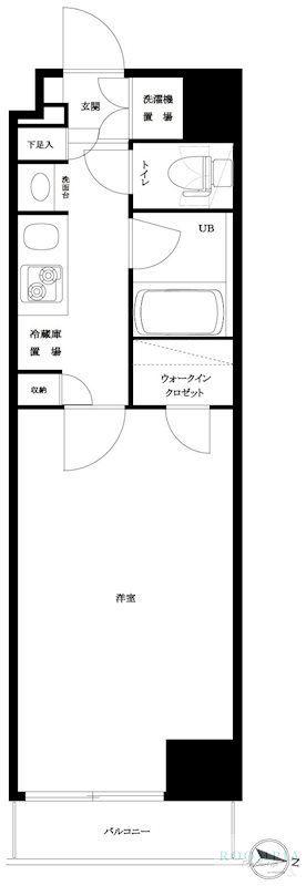 ルーブル中野坂上伍番館(1K/1階)の間取り写真