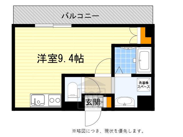 ロイヤルクィーンズパーク吹田片山町(ワンルーム/7階)の間取り写真