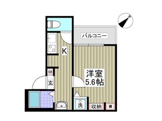 ラフィネ(1K/1階)の間取り写真