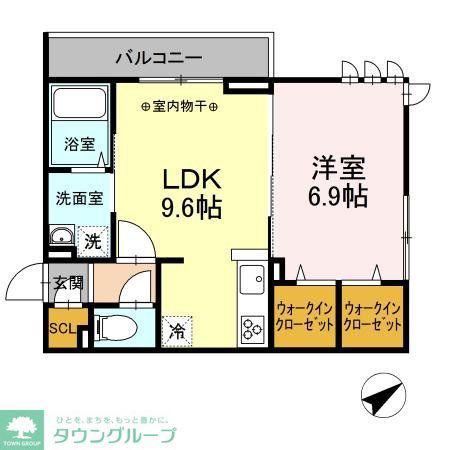 アルセ二俣川・ヒラソル二俣川 アルセ二俣川(1LDK/3階)の間取り写真