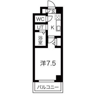 LIEBEN VILLA(1K/4階)の間取り写真