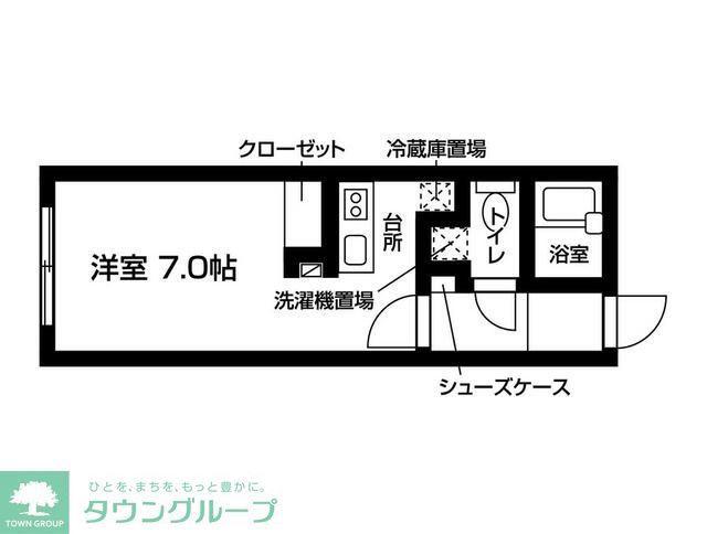 NASIC永山(ワンルーム/1階)の間取り写真