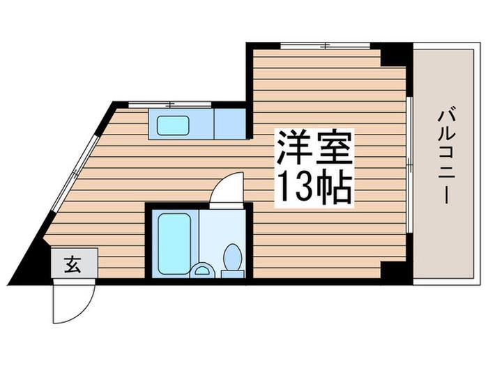 小林ビル(ワンルーム/3階)の間取り写真