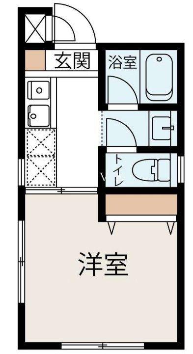 GRANDIR 神保町(1K/2階)の間取り写真