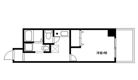 IF都島(1K/3階)の間取り写真