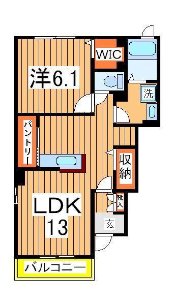 アルトゥーラ1(1LDK/1階)の間取り写真