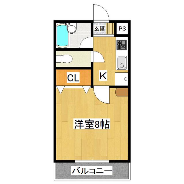 RCA-I(1K/1階)の間取り写真