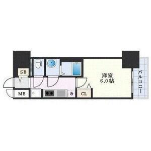 プレサンスTHE大須観音(1K/2階)の間取り写真
