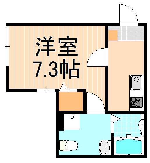 SR五反野テラス(1K/1階)の間取り写真
