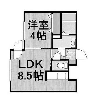 MARRIOTT共栄町(1LDK/3階)の間取り写真