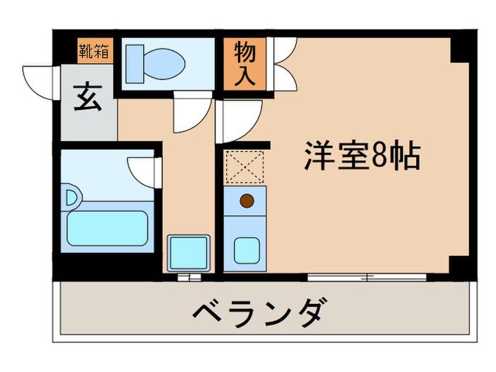 ディアMST(ワンルーム/1階)の間取り写真