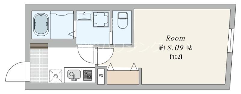 新井4丁目マンション(1K/1階)の間取り写真