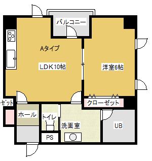 LE BOIS(1LDK/2階)の間取り写真