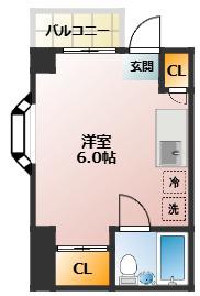 コーポ滝野川(ワンルーム/2階)の間取り写真