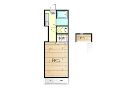 メイフェア10(1K/1階)の間取り写真