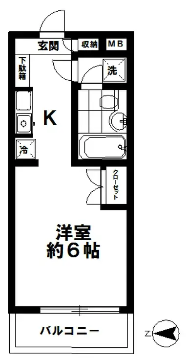 グランドハイム子安 3階階 間取り