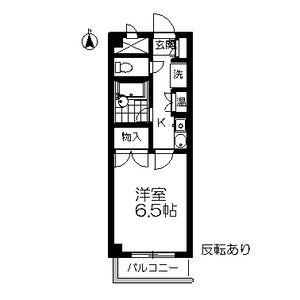 ロイヤルヒルズ鶴巻(1K/2階)の間取り写真