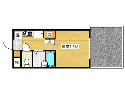 新第1田中興産ビル(ワンルーム/1階)の間取り写真
