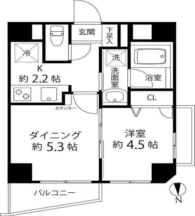 デュオステージ白金高輪 6階階 間取り