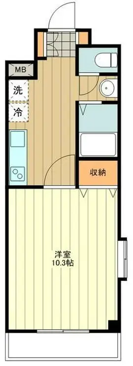 ヴィラモンドール国立 2階階 間取り