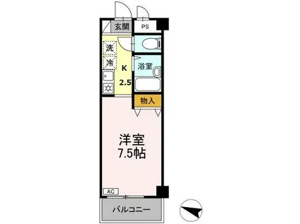 湘南ABS I(1K/3階)の間取り写真