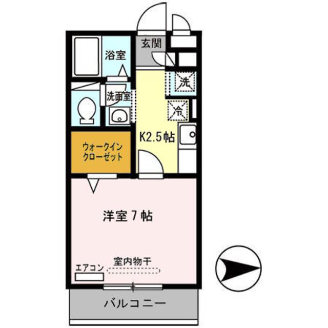 セジュールオッツ八戸ノ里(1K/3階)の間取り写真