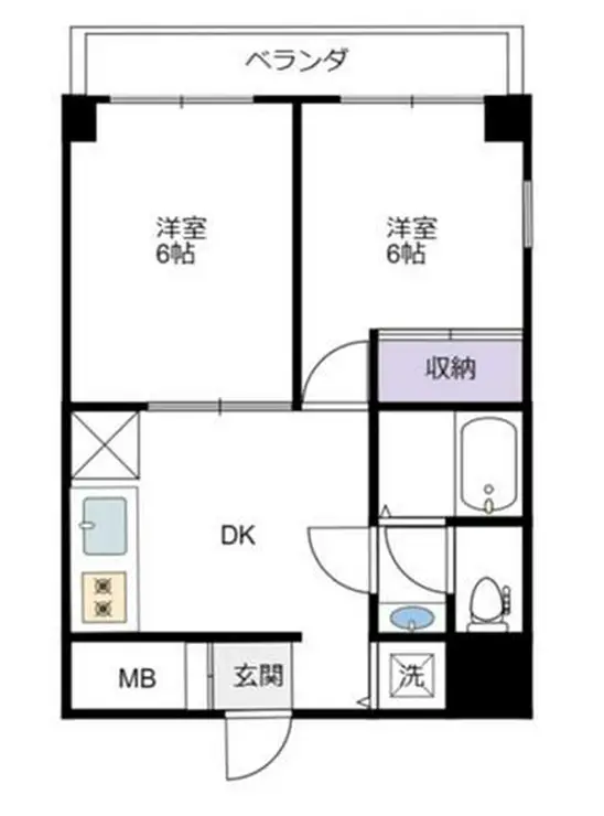 レジティ八王子 4階階 間取り