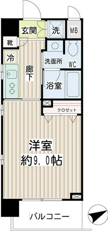 グランイーサ新丸子 7階階 間取り