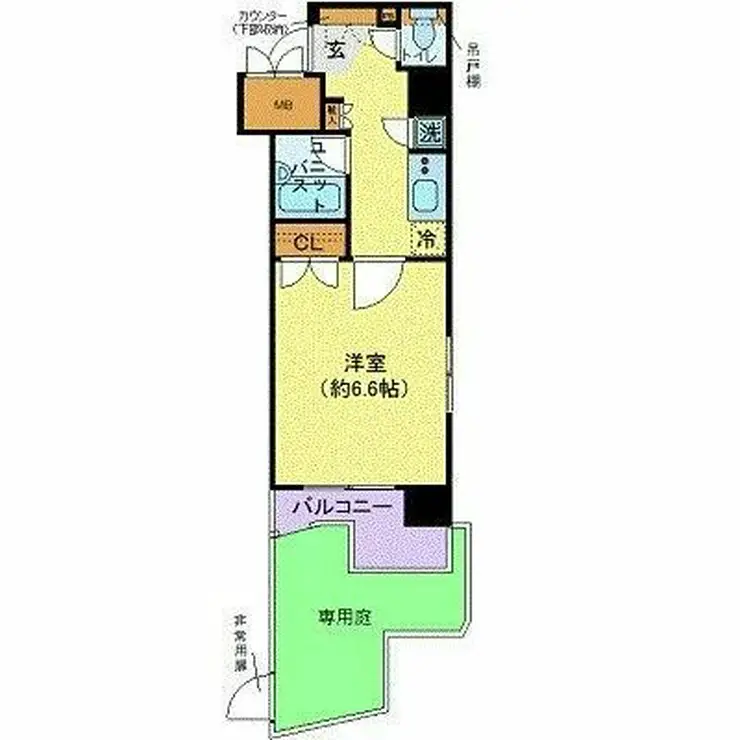 パレステュディオ三田 1階階 間取り