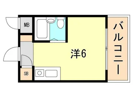黒田第2ビル(ワンルーム/3階)の間取り写真