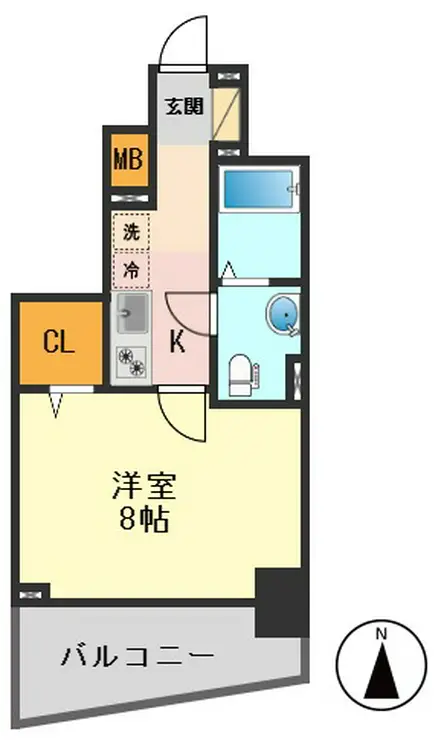レーヴ東京イーストフェルクルール 2階階 間取り