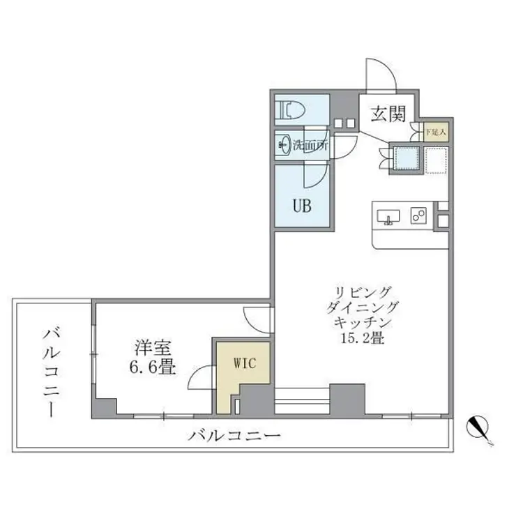 KDXレジデンス西新宿 8階階 間取り