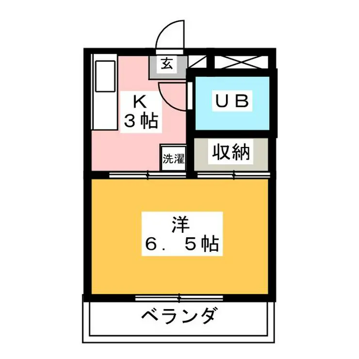 第一ふじたけマンション 3階階 間取り