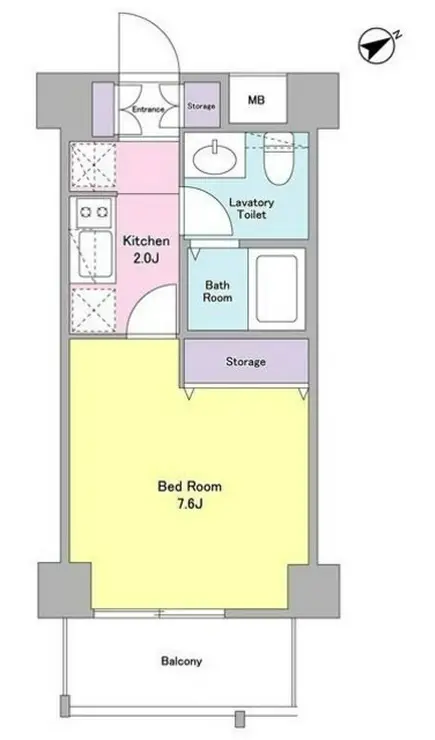 スタイリオ下丸子 4階階 間取り