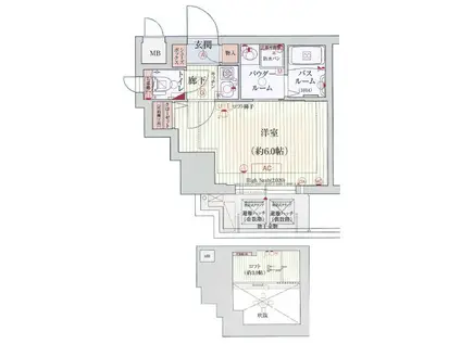 エステムコート神戸県庁前IIIフィエルテ(1SK/2階)の間取り写真