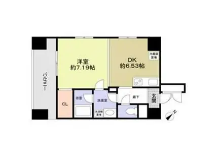 エテルノ志村坂上(1DK/2階)の間取り写真