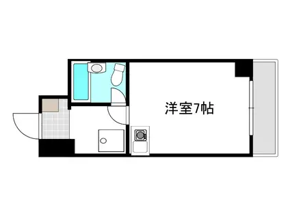 BAUHAUS小町(ワンルーム/5階)の間取り写真