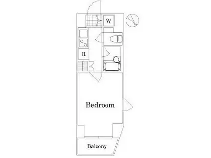 ルーブル東武練馬(1K/2階)の間取り写真