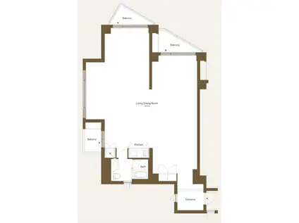 アークヒルズエグゼクティブタワー(ワンルーム/3階)の間取り写真