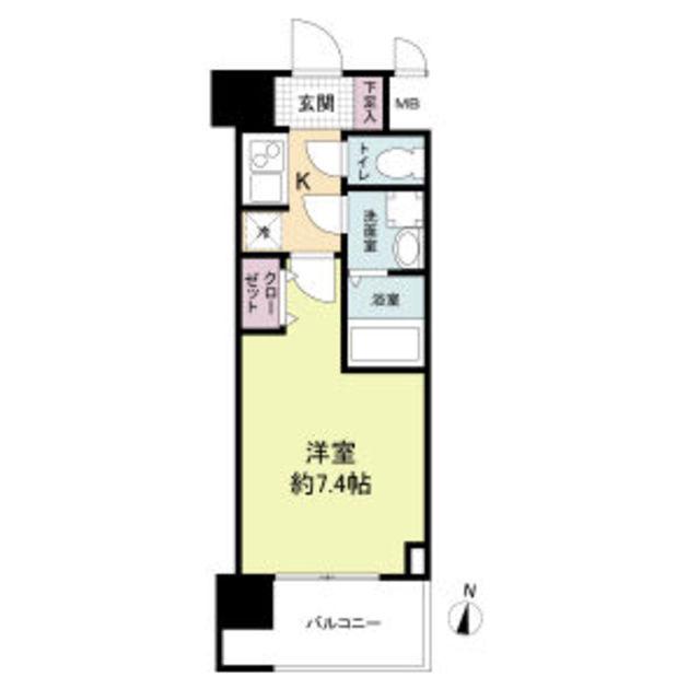 M-RESIDENCE新大阪GARDEN(1K/3階)の間取り写真