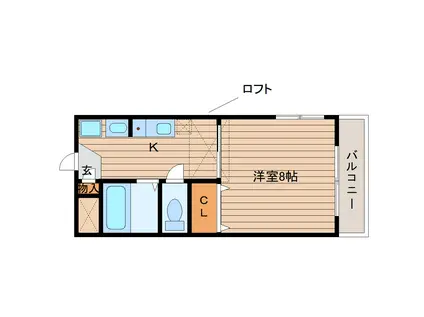 YMレジデンス(1K/1階)の間取り写真